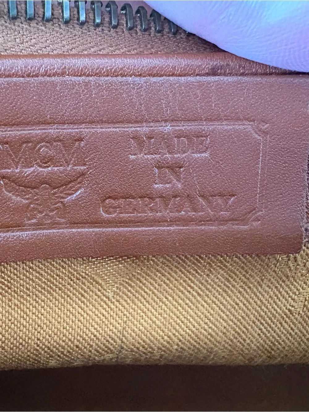 Vintage MCM München Visetos Cognac Boston Satchel Bag Made in Germany